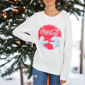 Love Tribe Christmas Sweatshirt Coca Cola Polar Bears Holiday Top Large …